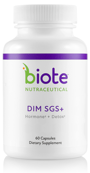 Biote DIM SGS+ dietary supplement bottle